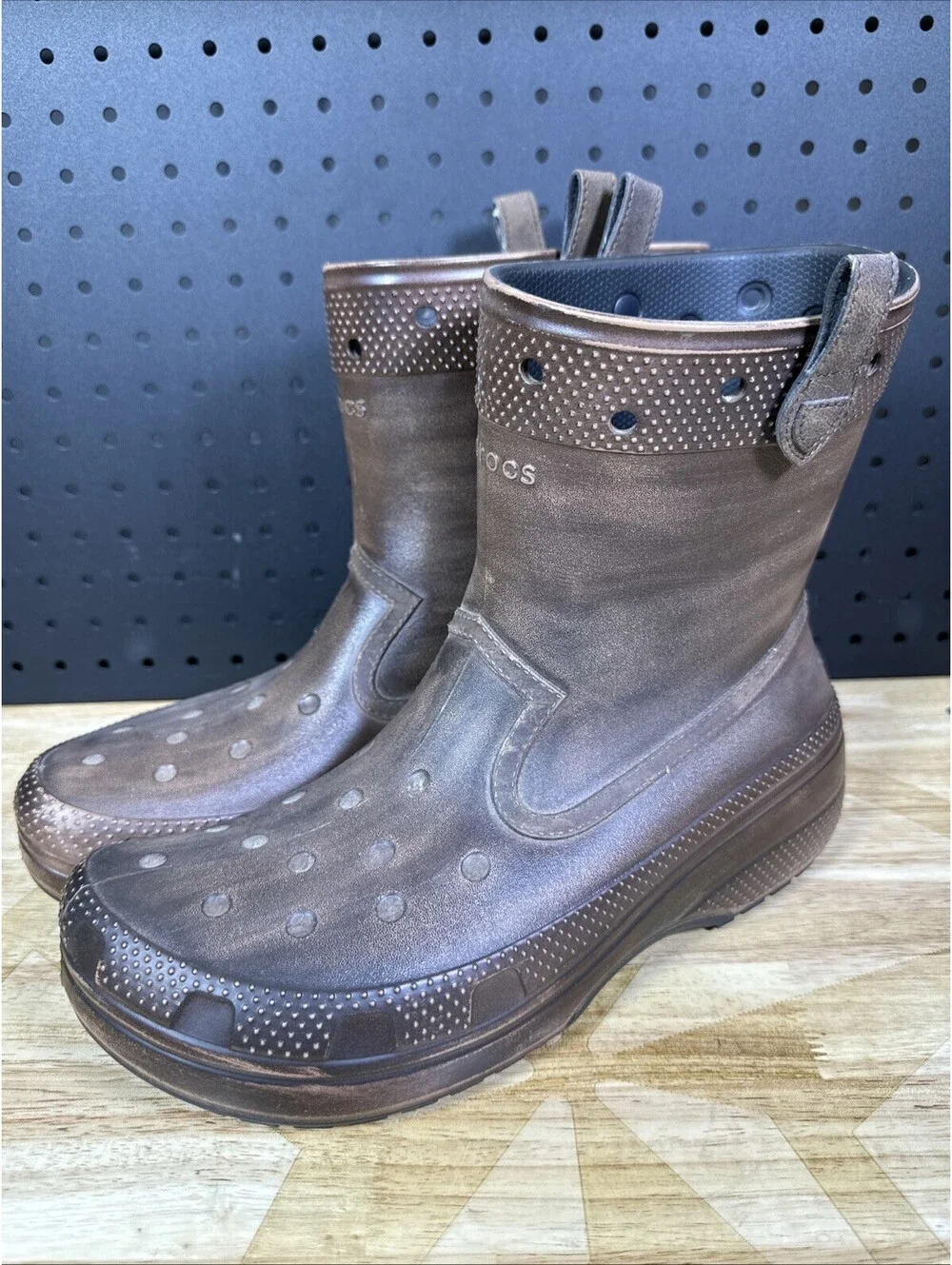 Huckberry x Crocs Classic Western Boot Brown Size M 12